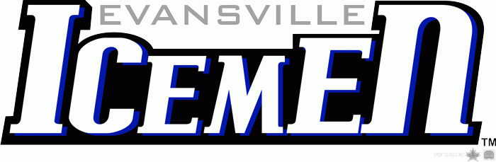 evansville icemen 2012-pres wordmark logo iron on heat transfer